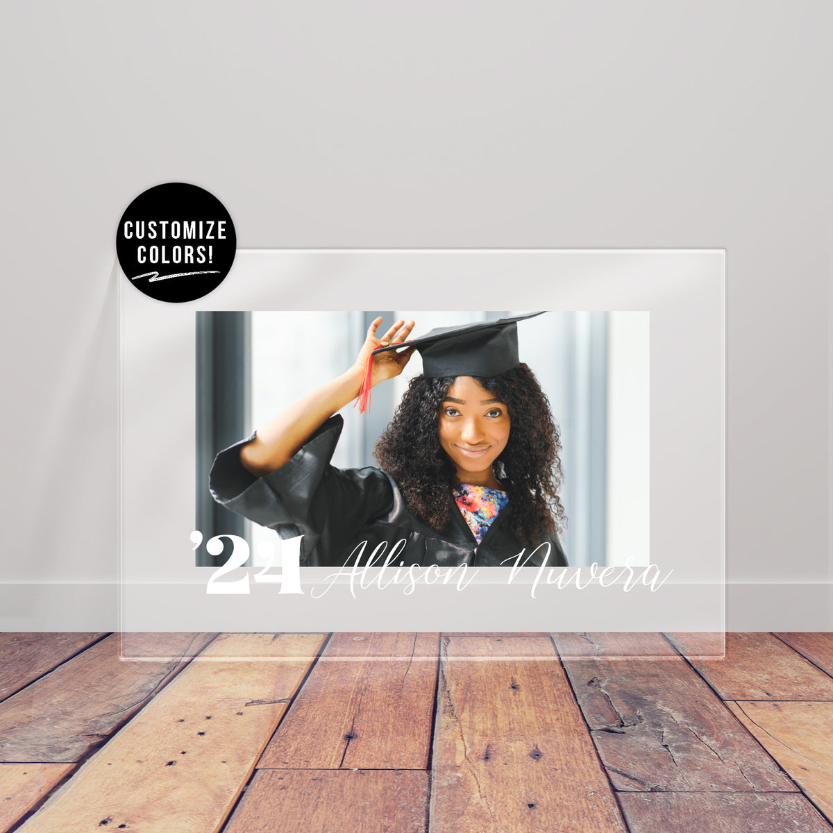 Acrylic Graduation Photo Sign - Horizontal
