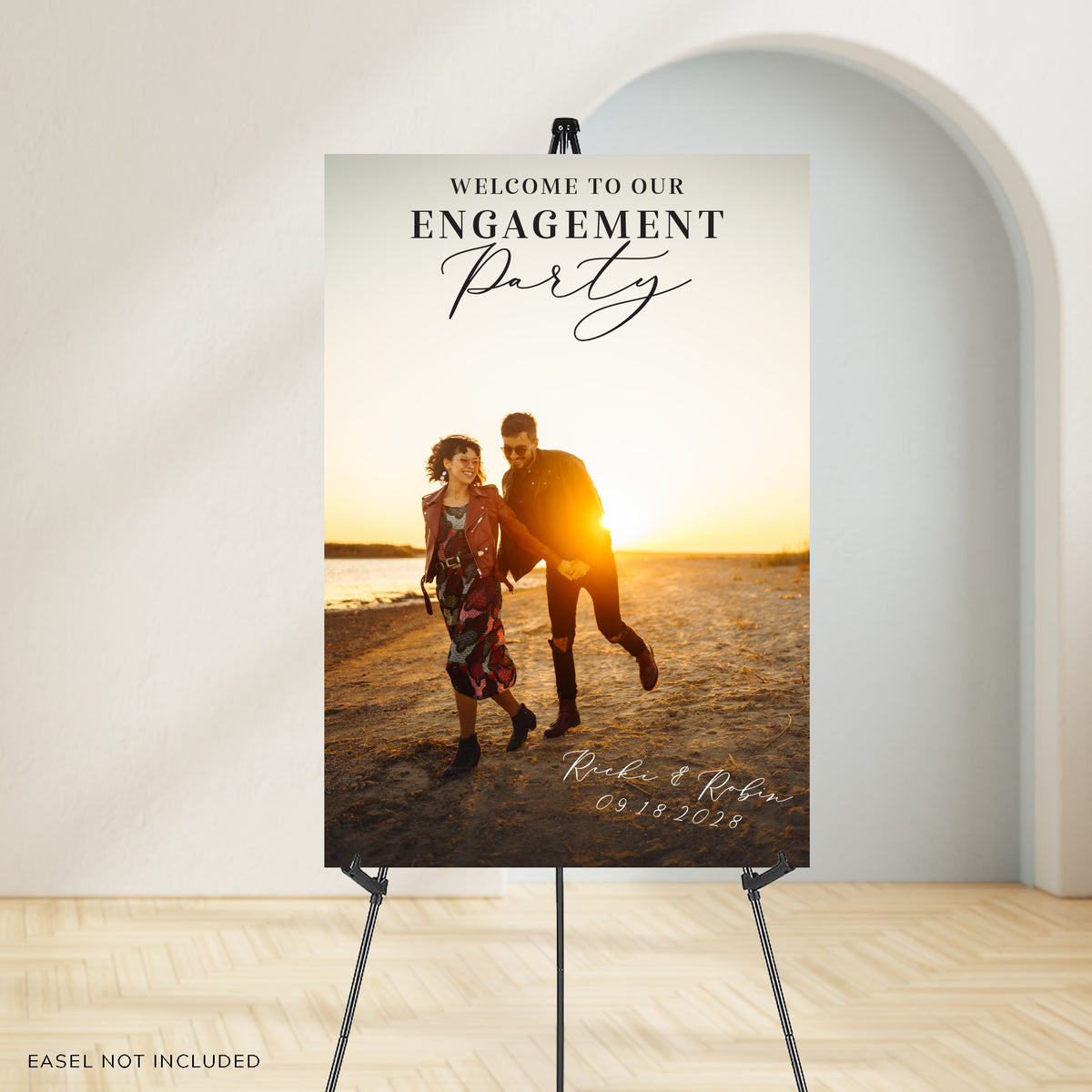 "Welcome to Our Engagement Party" Photo Sign option 2