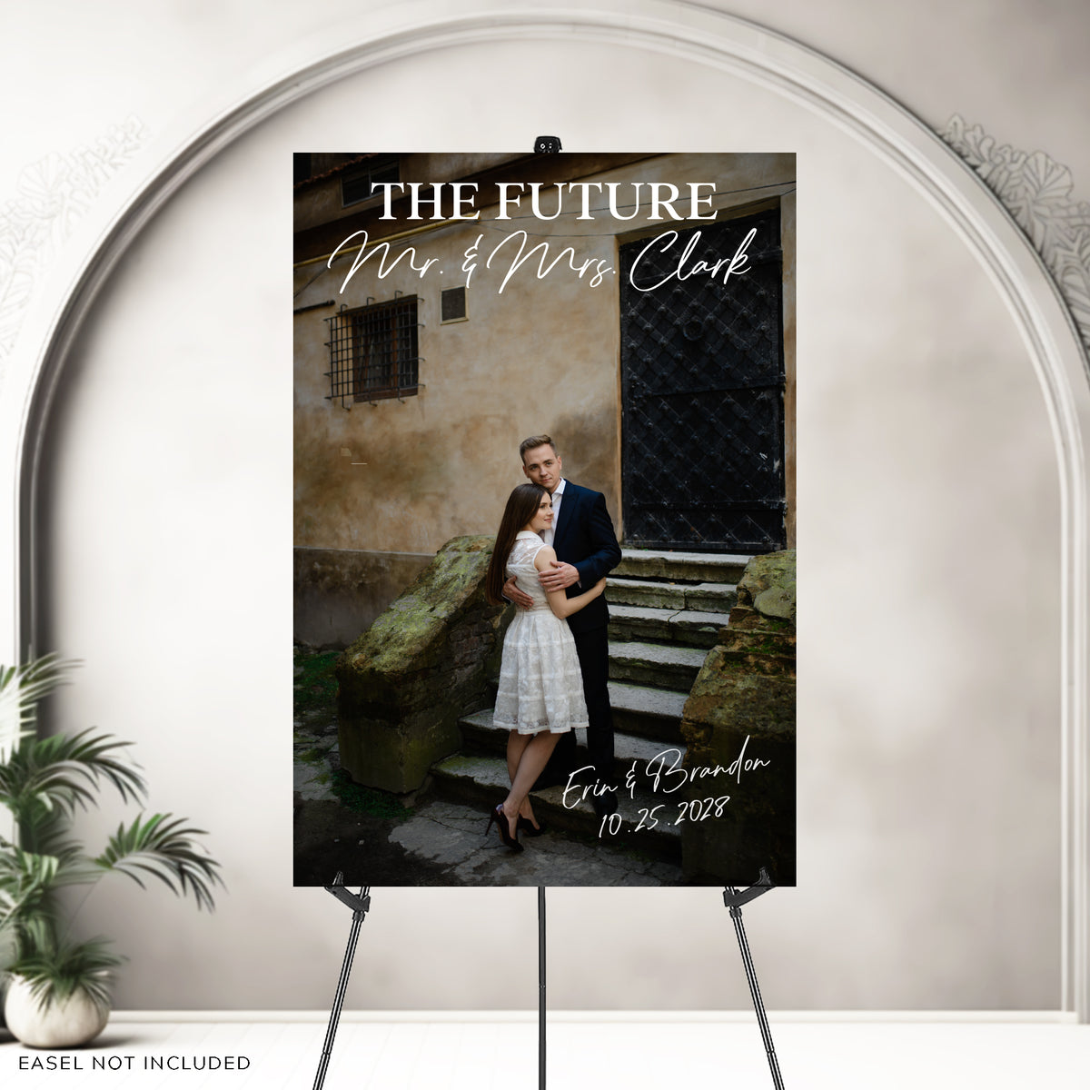 "The Future Mr. & Mrs." Engagement Party Photo Welcome Sign