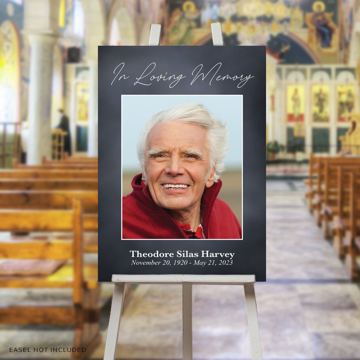 In Loving Memory Sign w/ Full Image