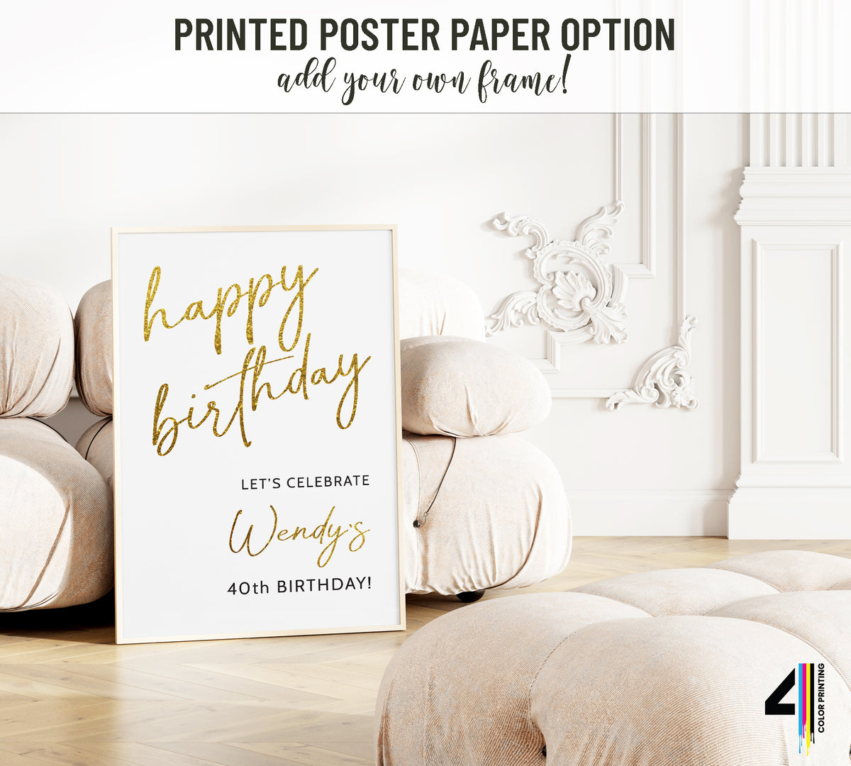 Birthday Party Welcome Sign