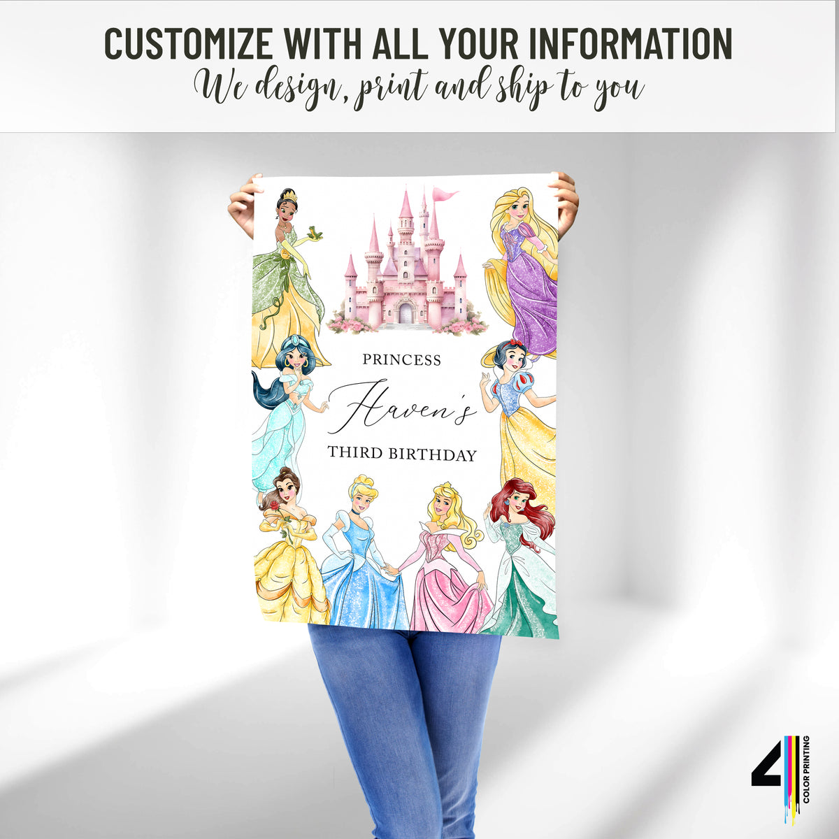 Princess Birthday Party Welcome Sign