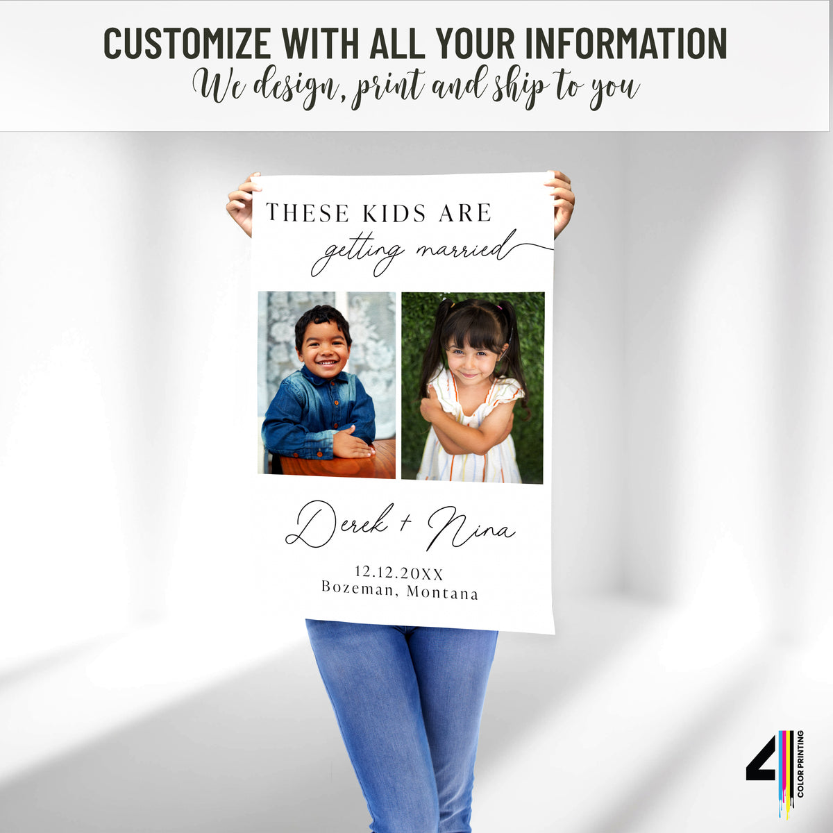 "These Kids are Getting Married" Engagement Party Welcome Sign