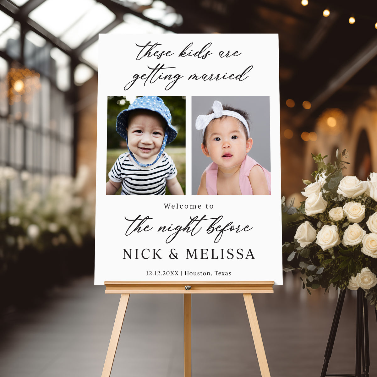 "These Kids are Getting Married" Rehearsal Dinner Welcome Sign