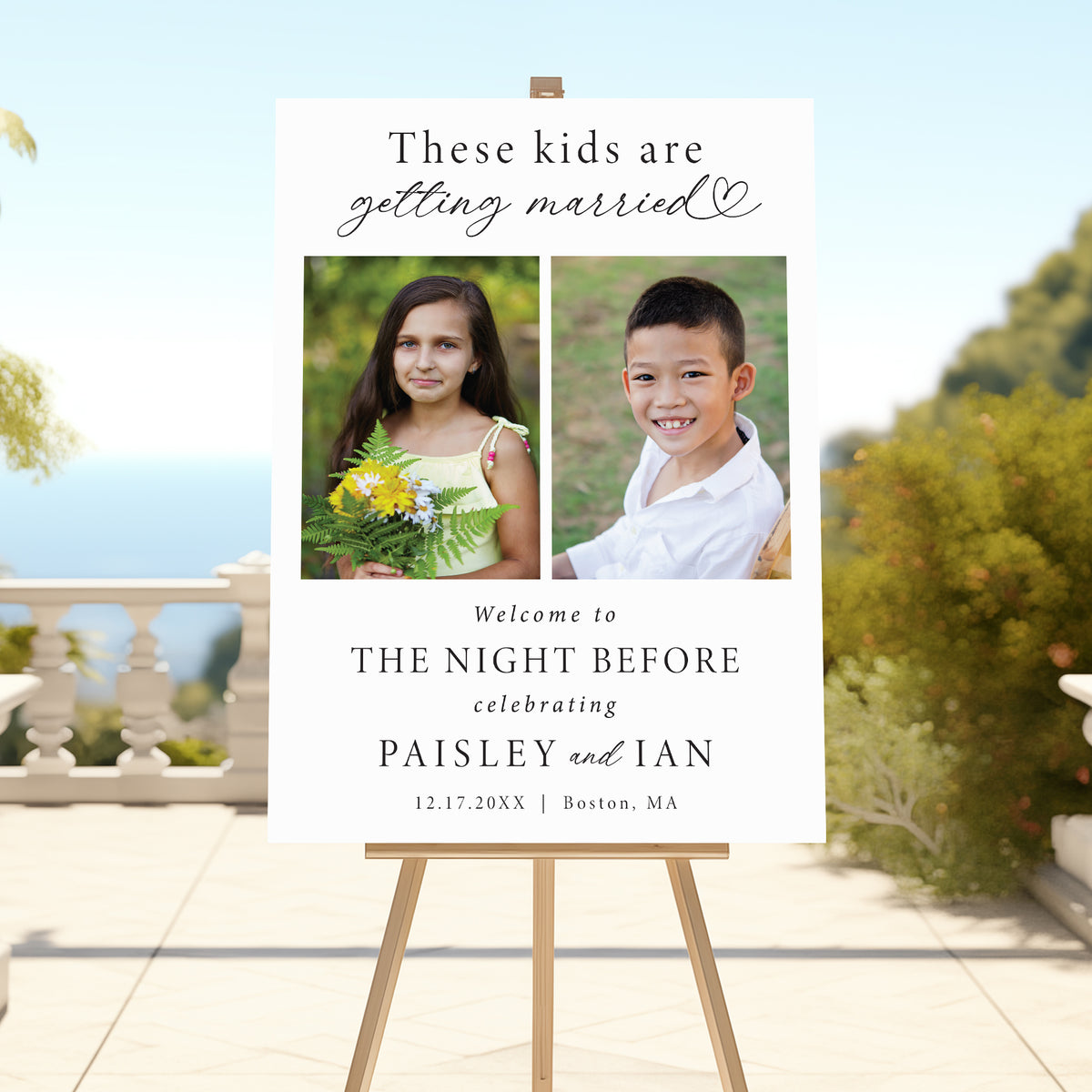 "These Kids are Getting Married" Rehearsal Dinner Welcome Sign