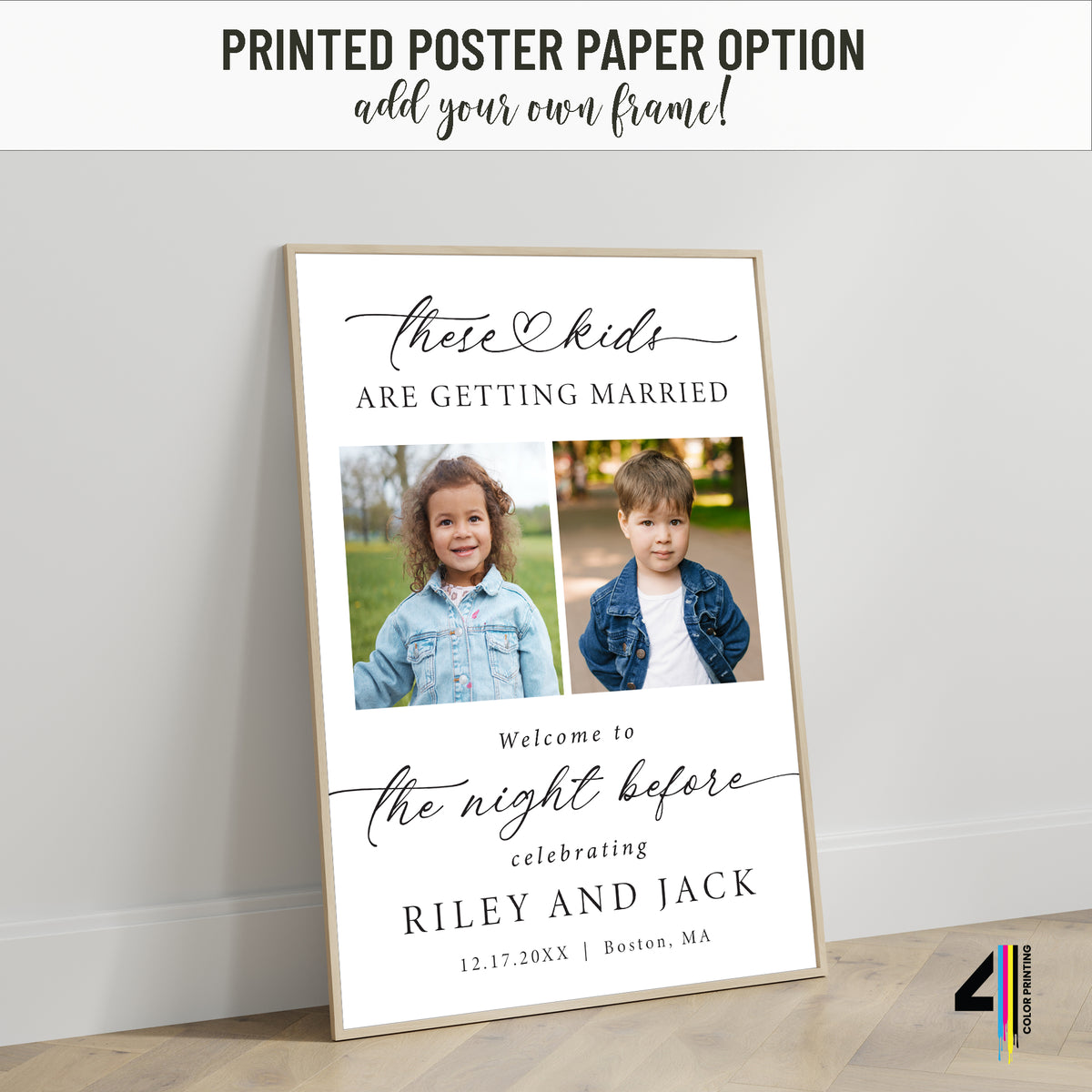 "These Kids are Getting Married" Rehearsal Dinner Welcome Sign