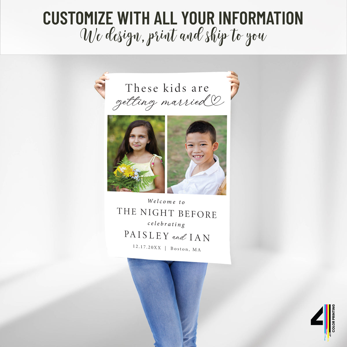 "These Kids are Getting Married" Rehearsal Dinner Welcome Sign