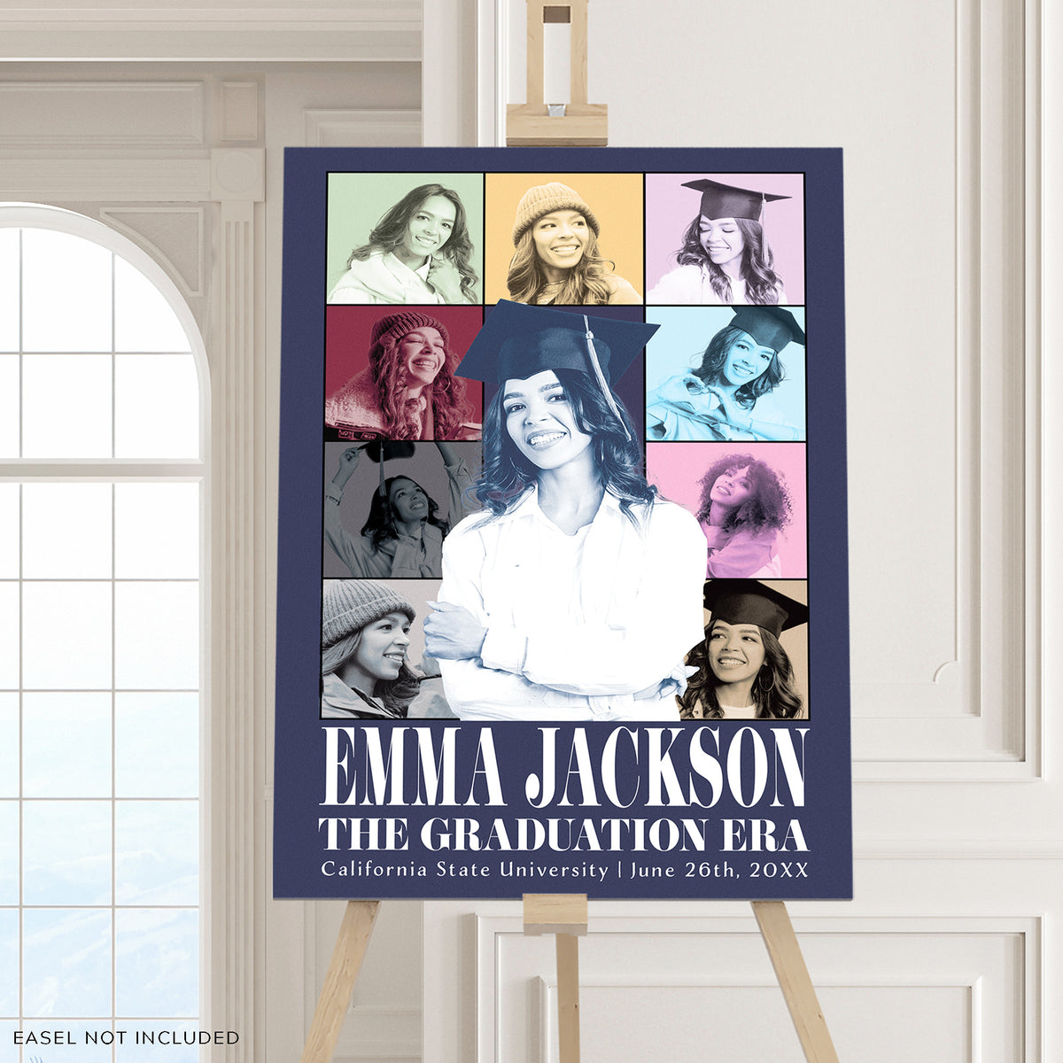 "The Graduation Era" Party Sign w/ 10 pictures