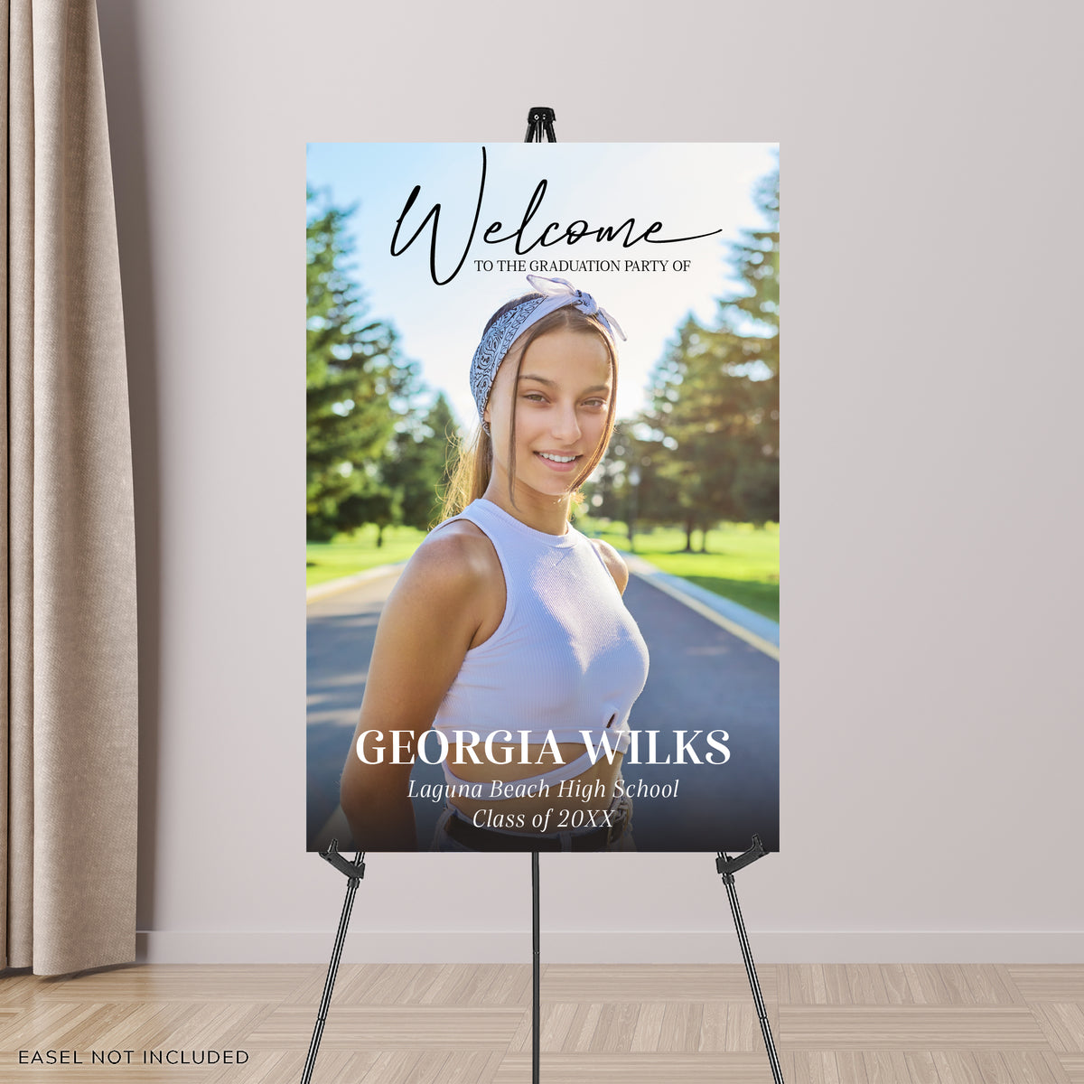 "Welcome to the Graduation Party of" Full Photo Graduation Party Sign