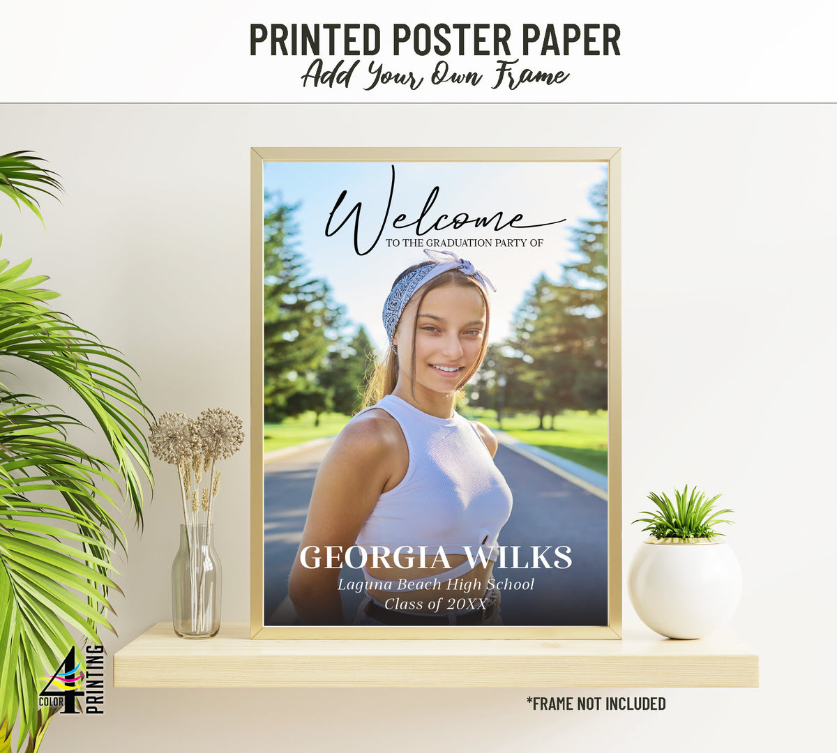 "Welcome to the Graduation Party of" Full Photo Graduation Party Sign