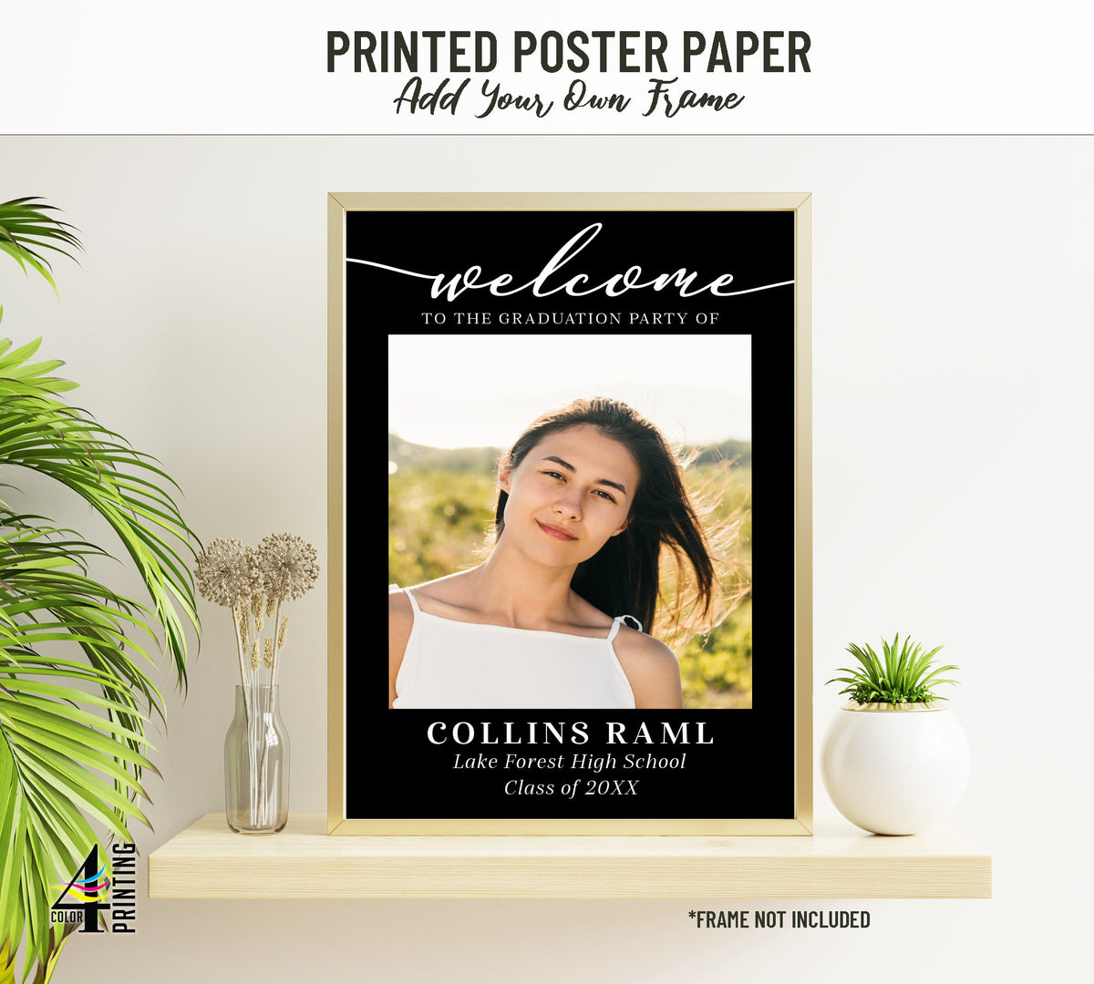 "Welcome to the Graduation Party of" Photo Graduation Party Sign