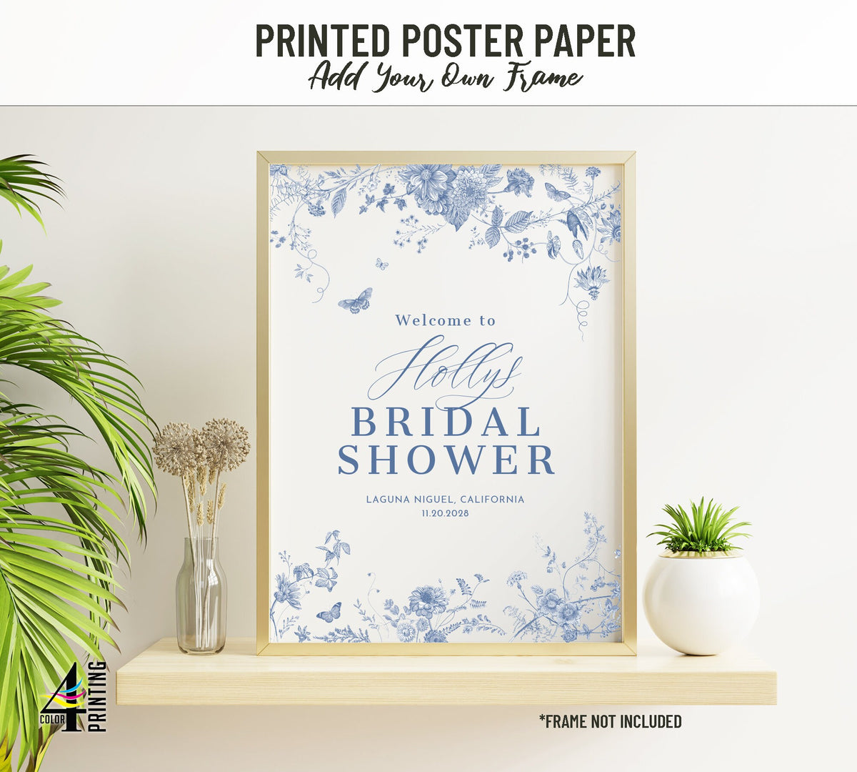 Something Blue Bridal Shower Welcome Sign