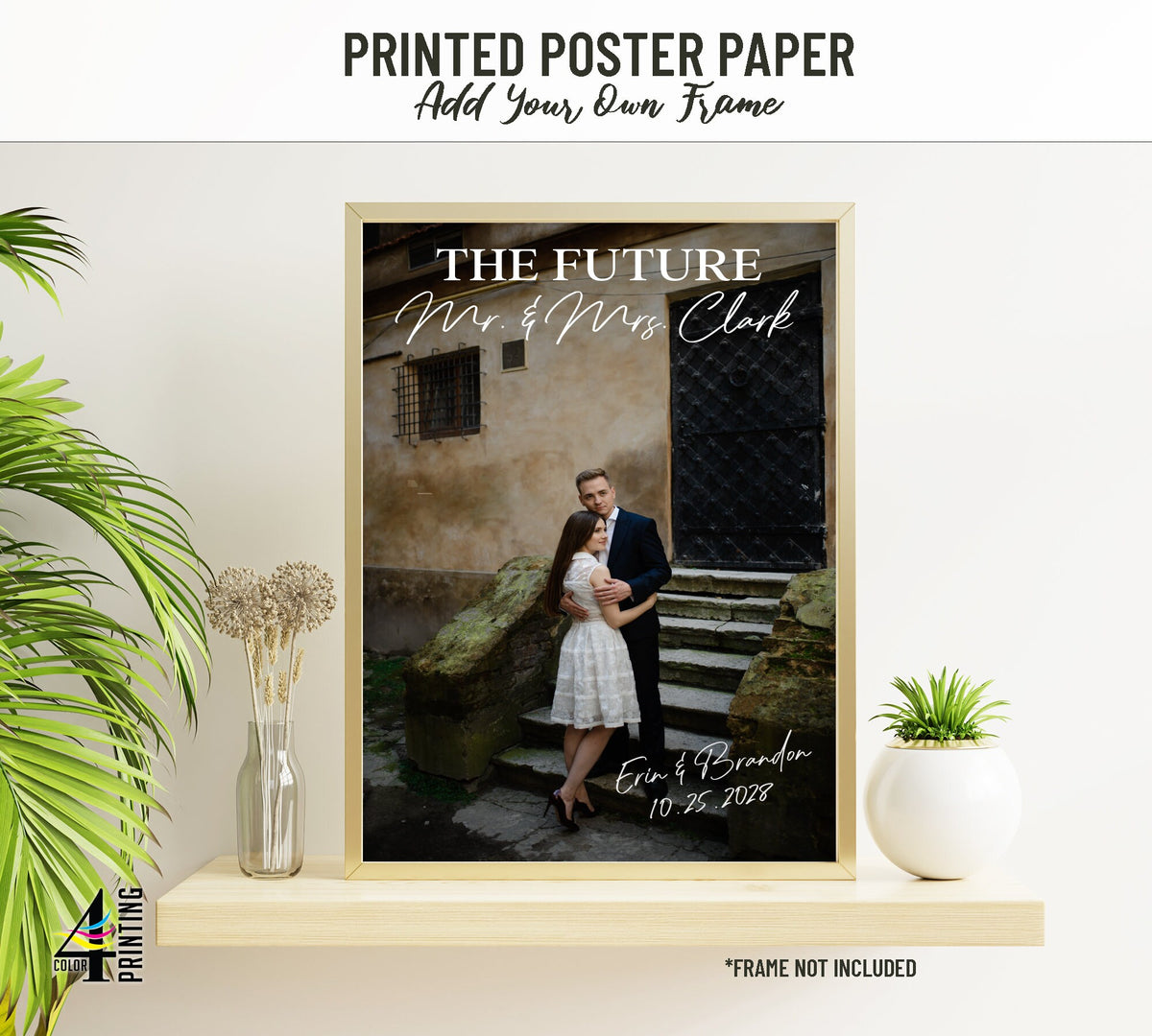 "The Future Mr. & Mrs." Engagement Party Photo Welcome Sign