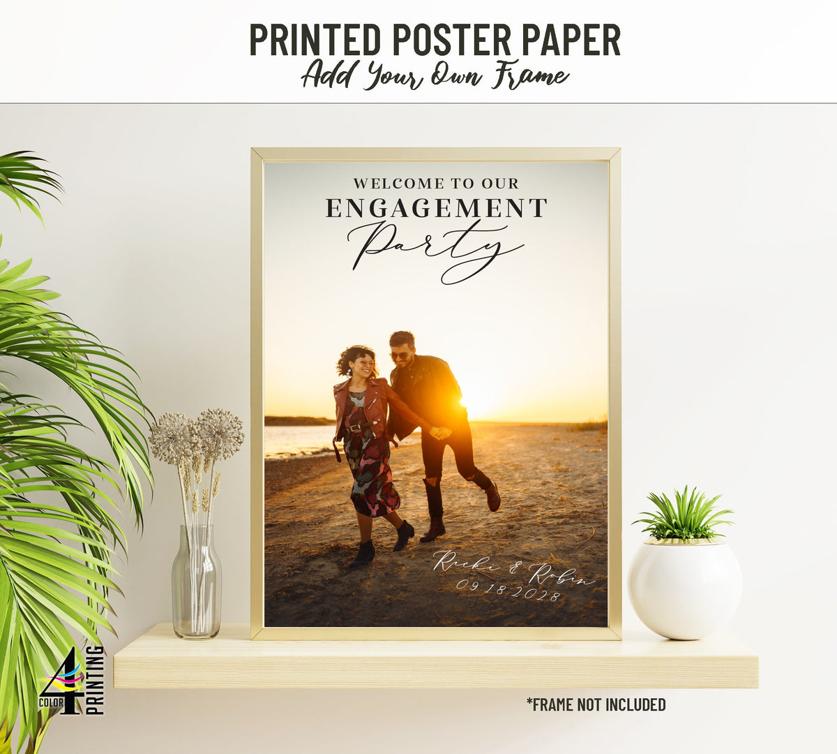 "Welcome to Our Engagement Party" Photo Sign option 2