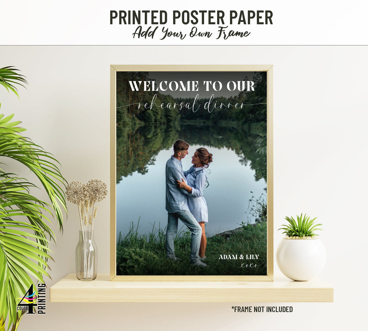 "Welcome to Our Rehearsal Dinner" Photo Sign