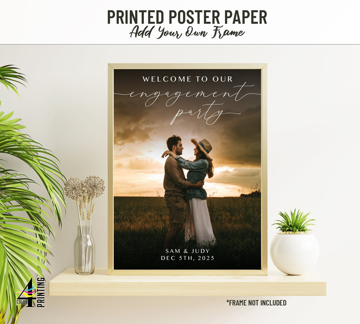 "Welcome to Our Engagement Party" Photo Sign