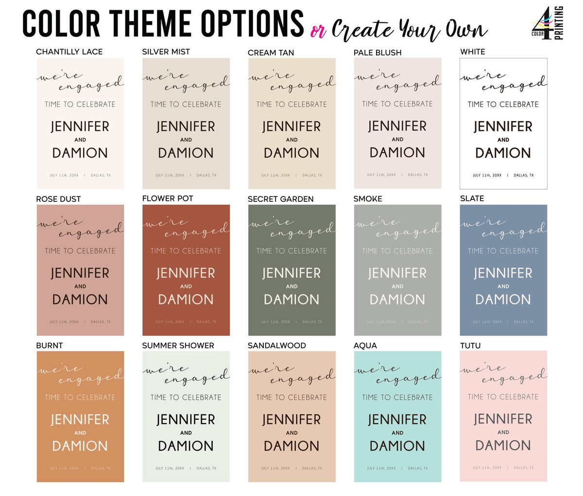 "We're Engaged" Engagement Party Welcome Sign