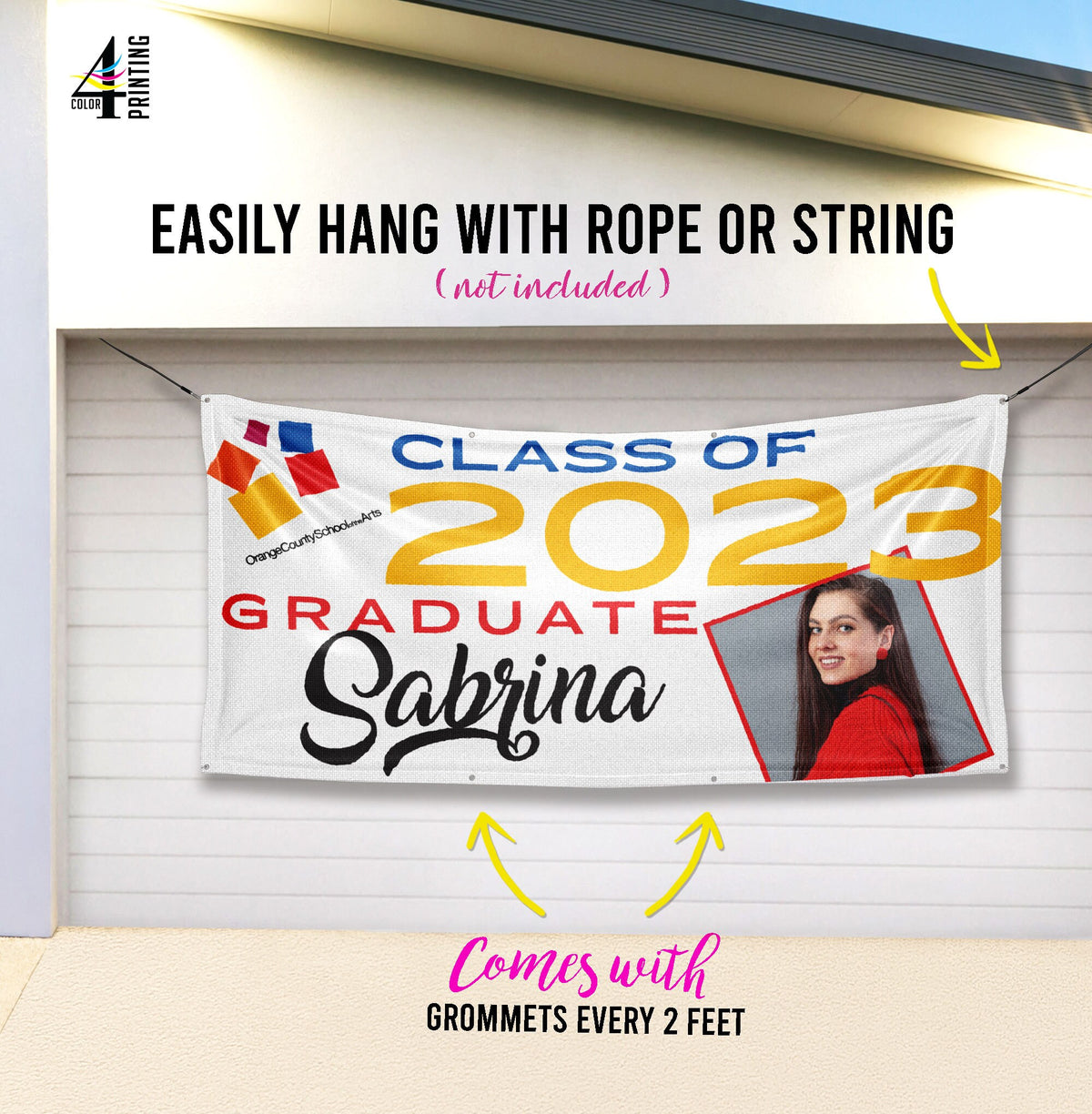 Customizable Graduation Vinyl Banner