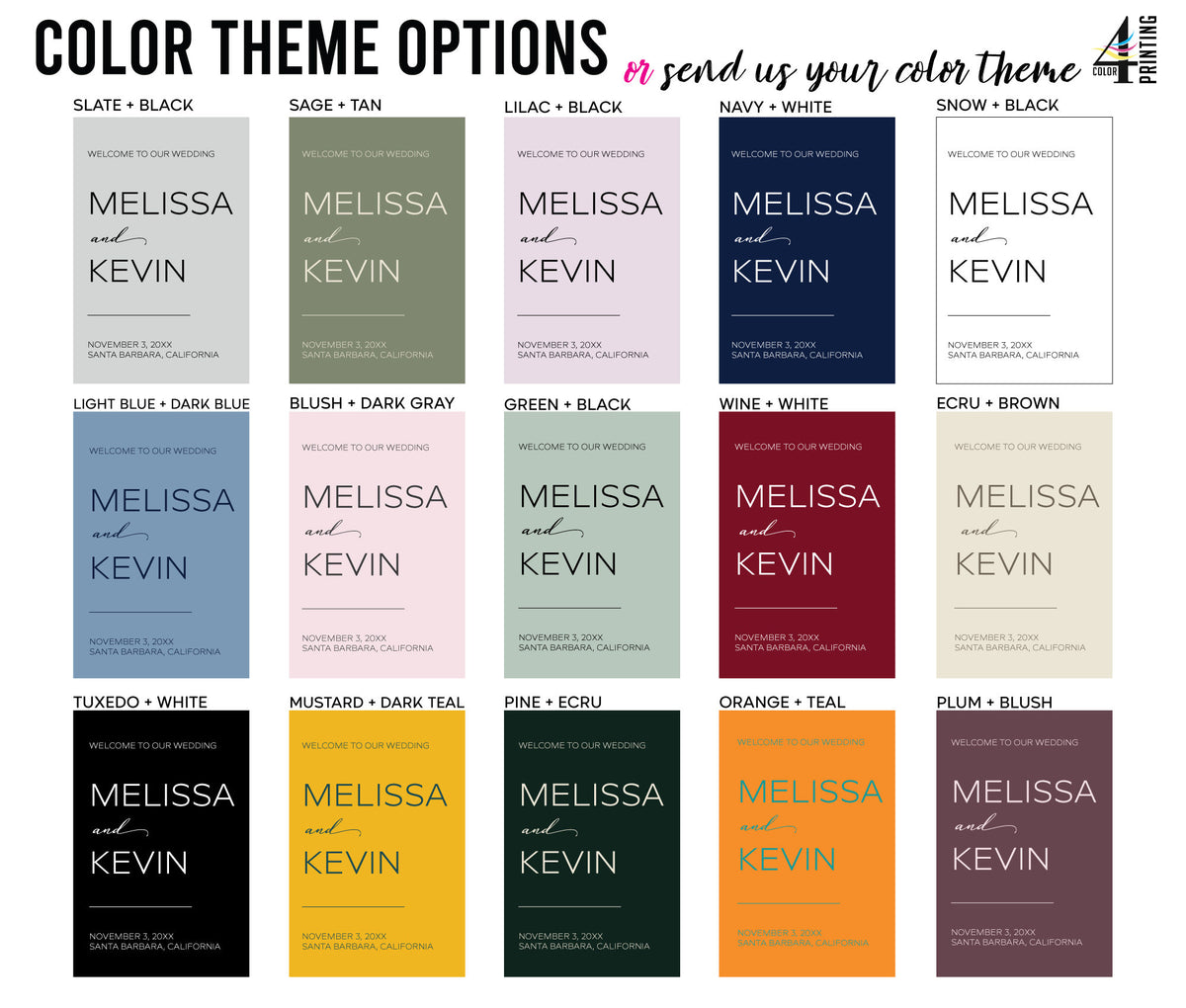 "Welcome to Our Wedding" Sign