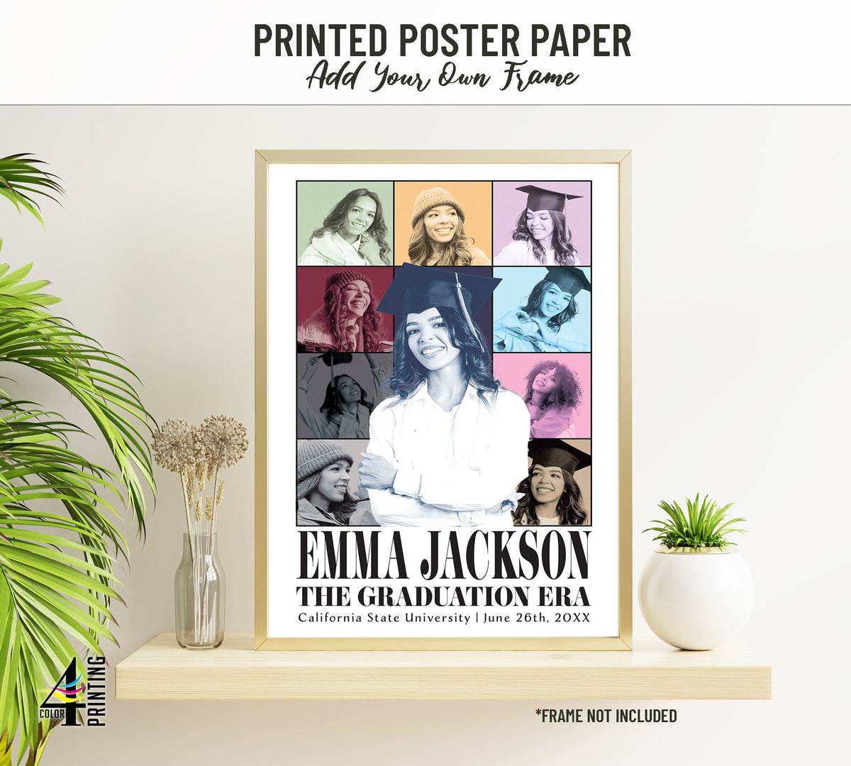 "The Graduation Era" Party Sign w/ 10 pictures