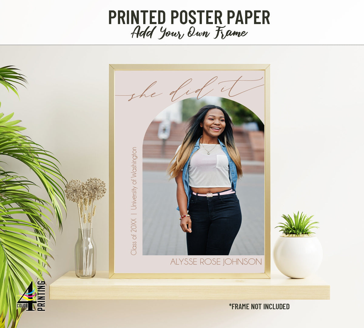 "She Did It" Graduation Party Sign