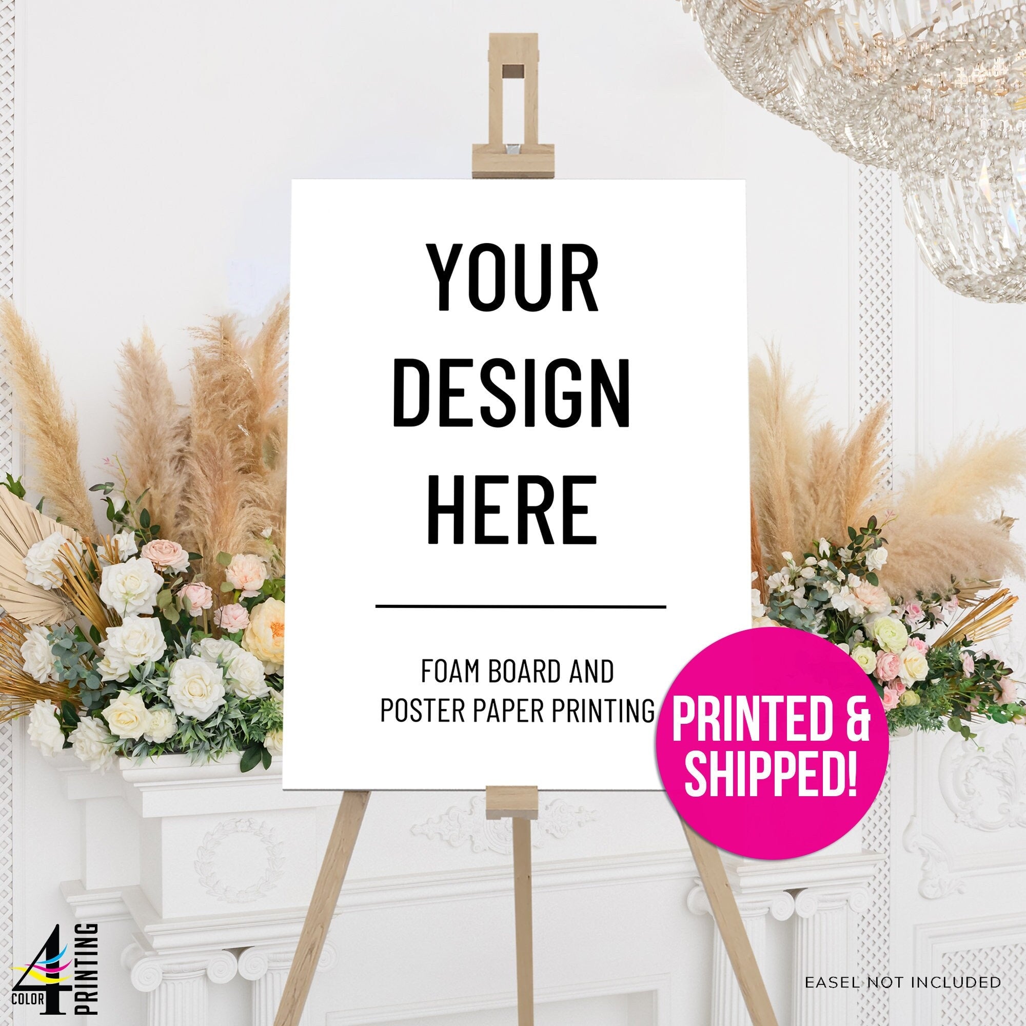 "Your Design Here" Sign Printing Service