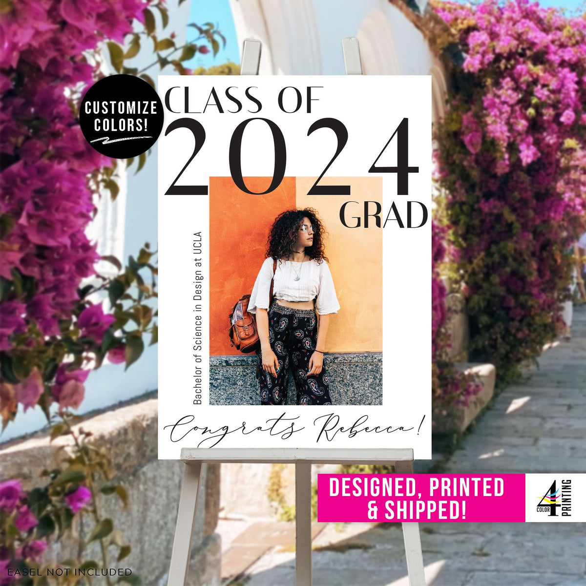 Custom Photo Graduation Welcome Sign