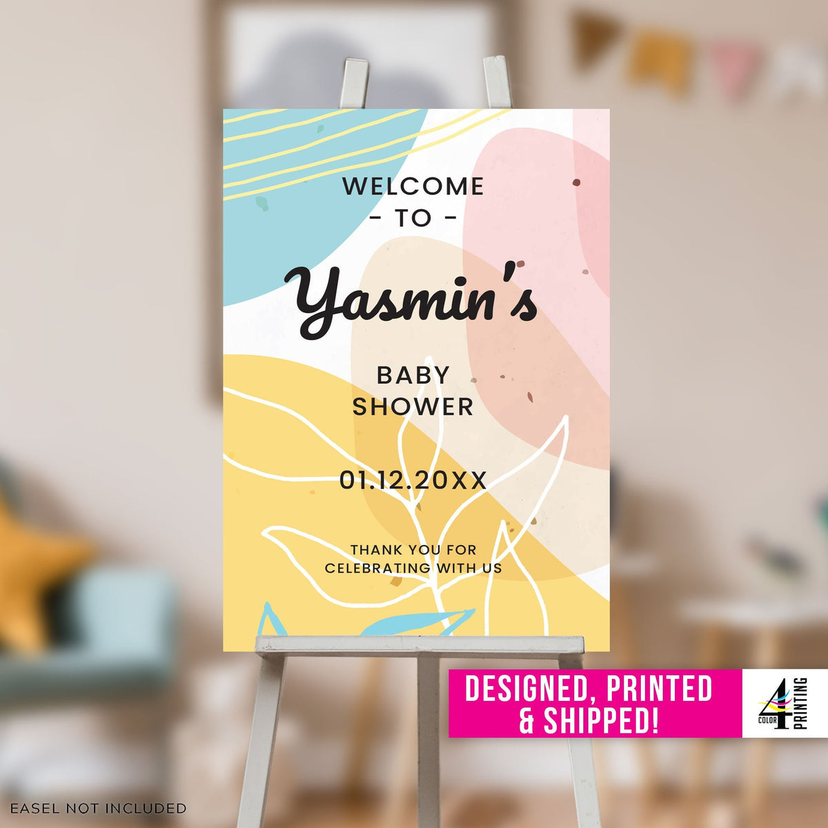 Botanical Baby Shower Welcome Sign