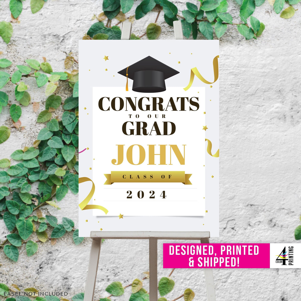 "Congrats to Our Grad" Graduation Sign