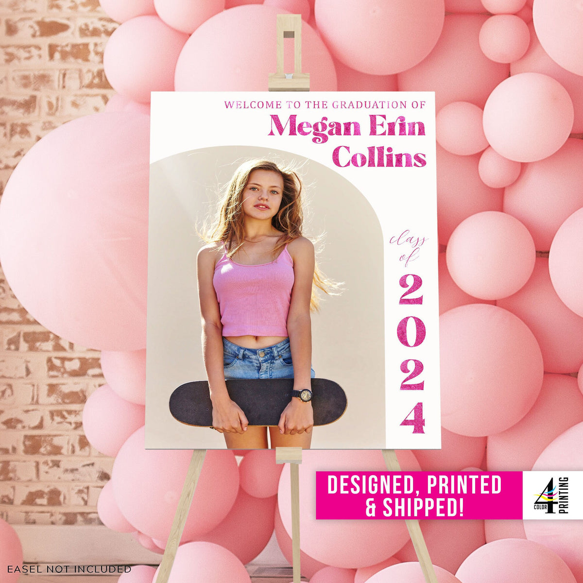 "Welcome to the Graduation of..." Graduation Party Sign