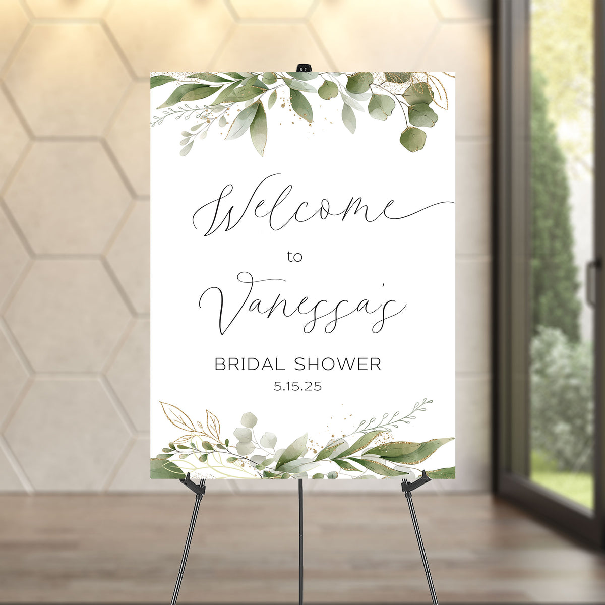 Eucalyptus Bridal Shower Welcome Sign