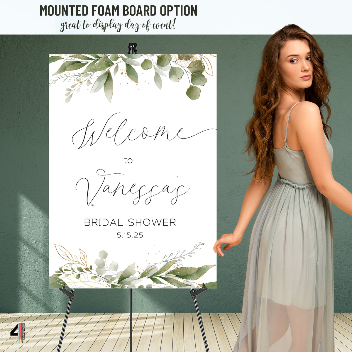 Eucalyptus Bridal Shower Welcome Sign