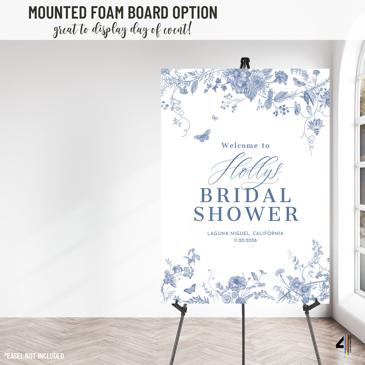 Something Blue Bridal Shower Welcome Sign