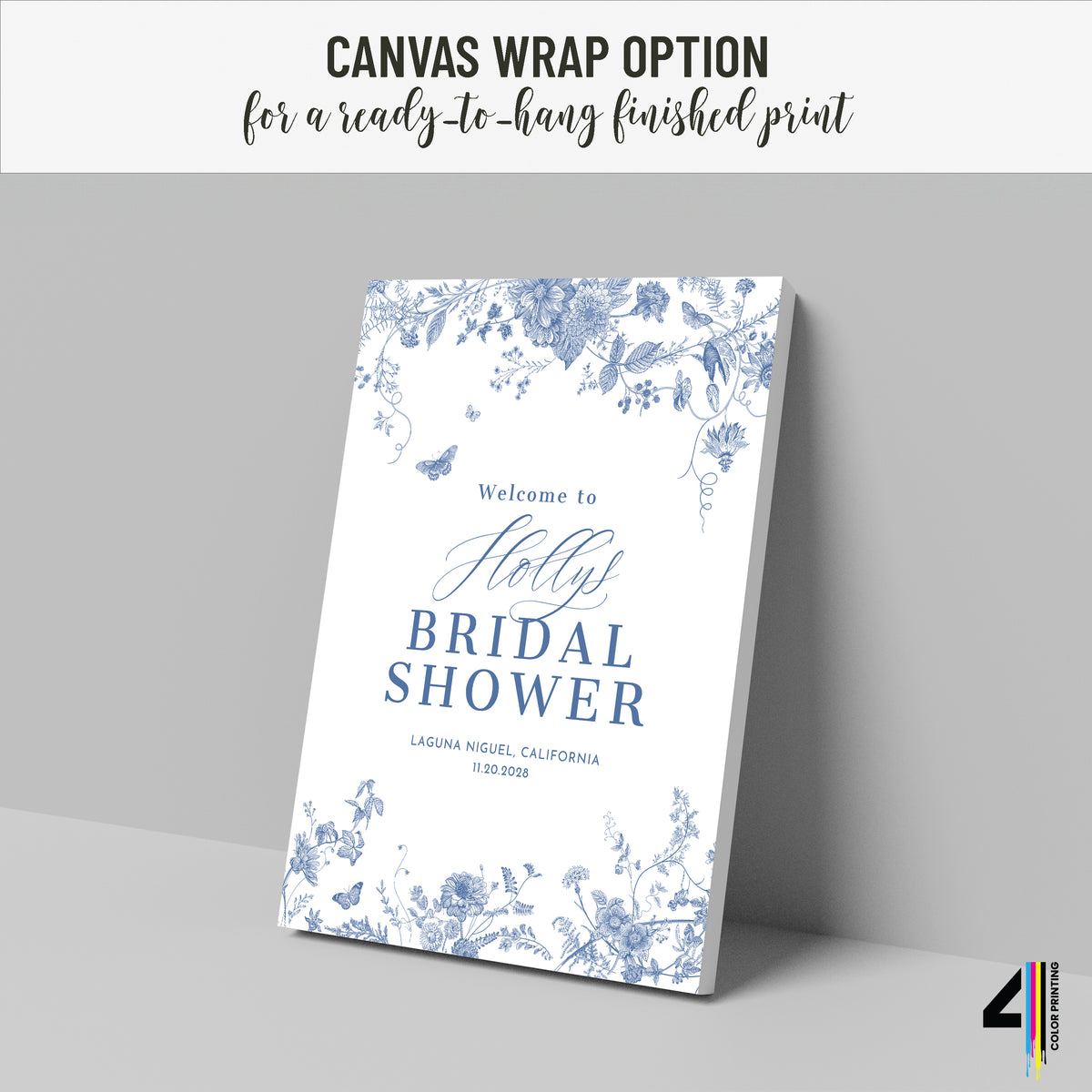 Something Blue Bridal Shower Welcome Sign