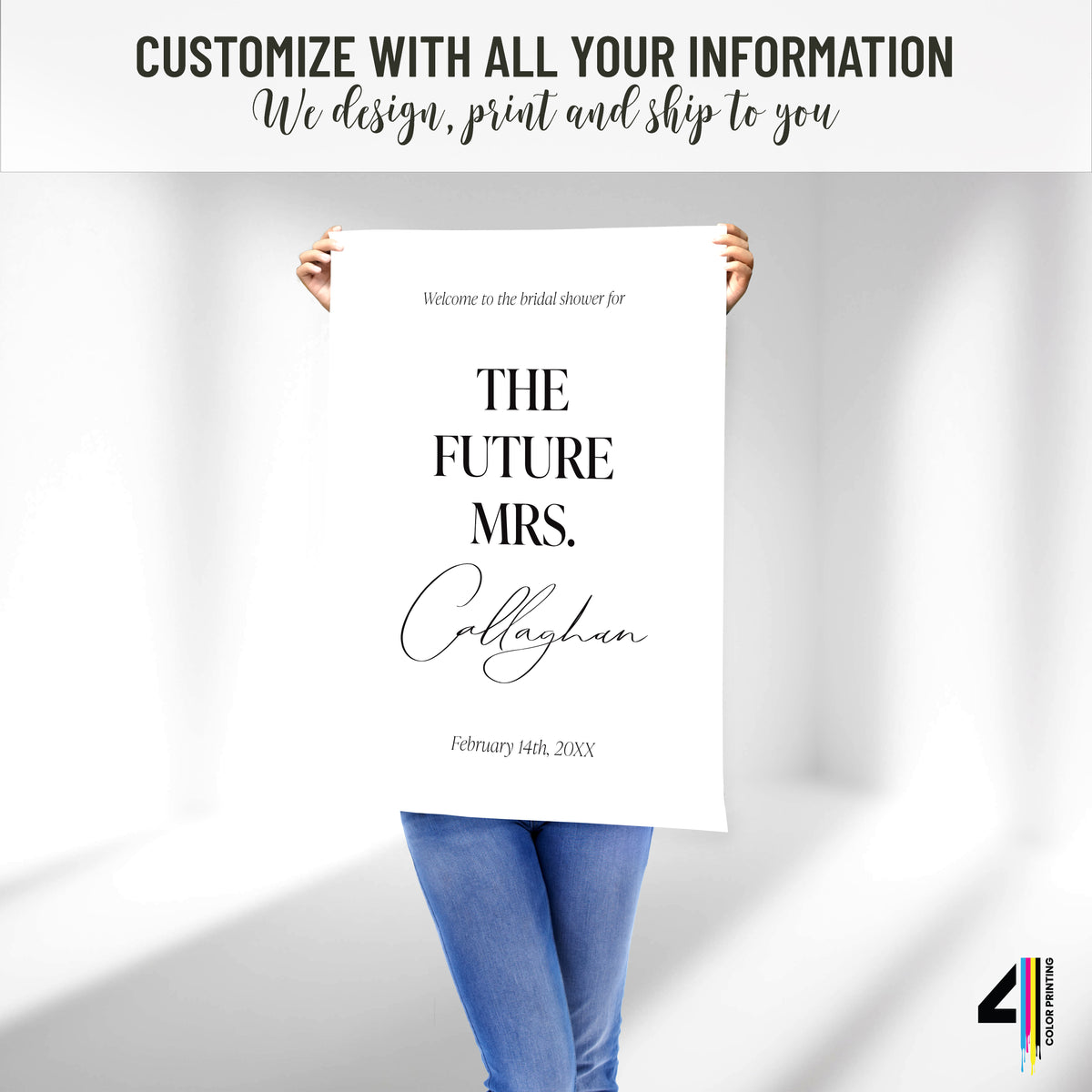 The Future Mrs. Bridal Shower Welcome Sign