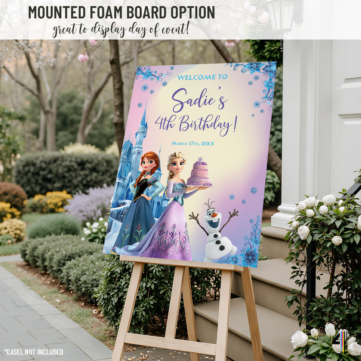 Frozen Birthday Party Welcome Sign