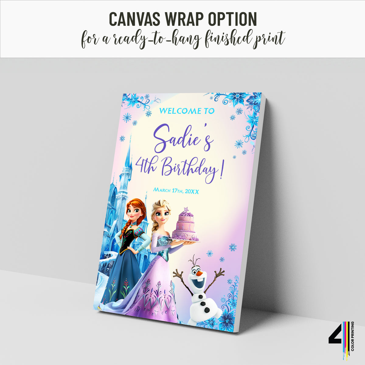 Frozen Birthday Party Welcome Sign