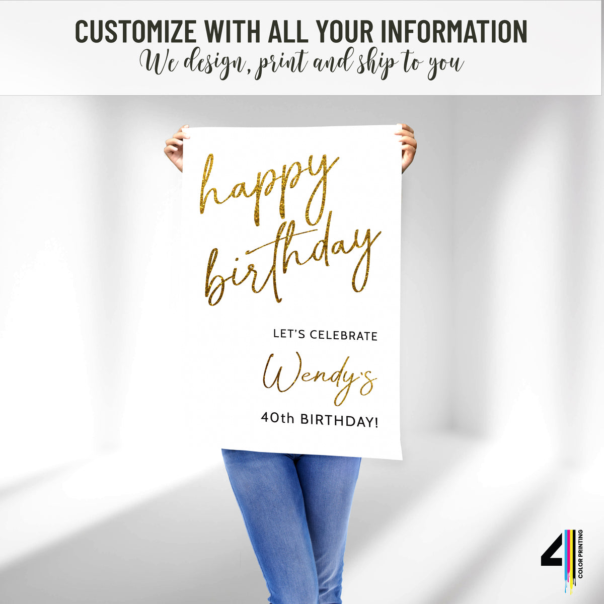 Birthday Party Welcome Sign