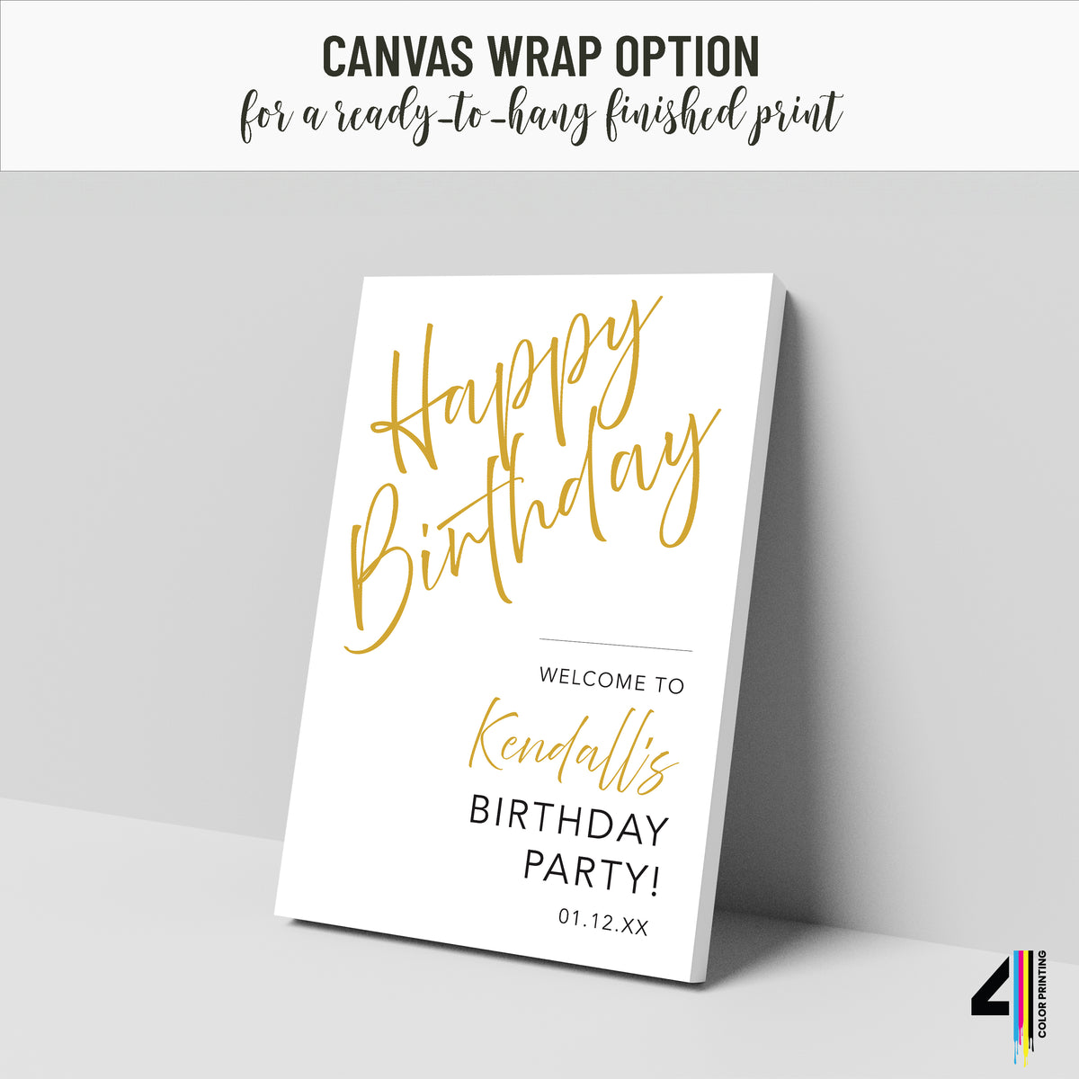 Happy Birthday Party Welcome Sign