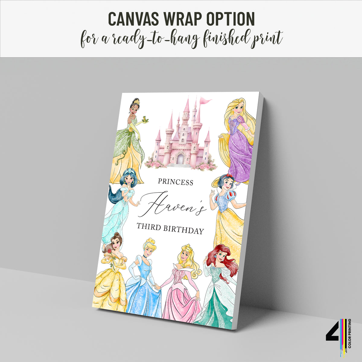 Princess Birthday Party Welcome Sign