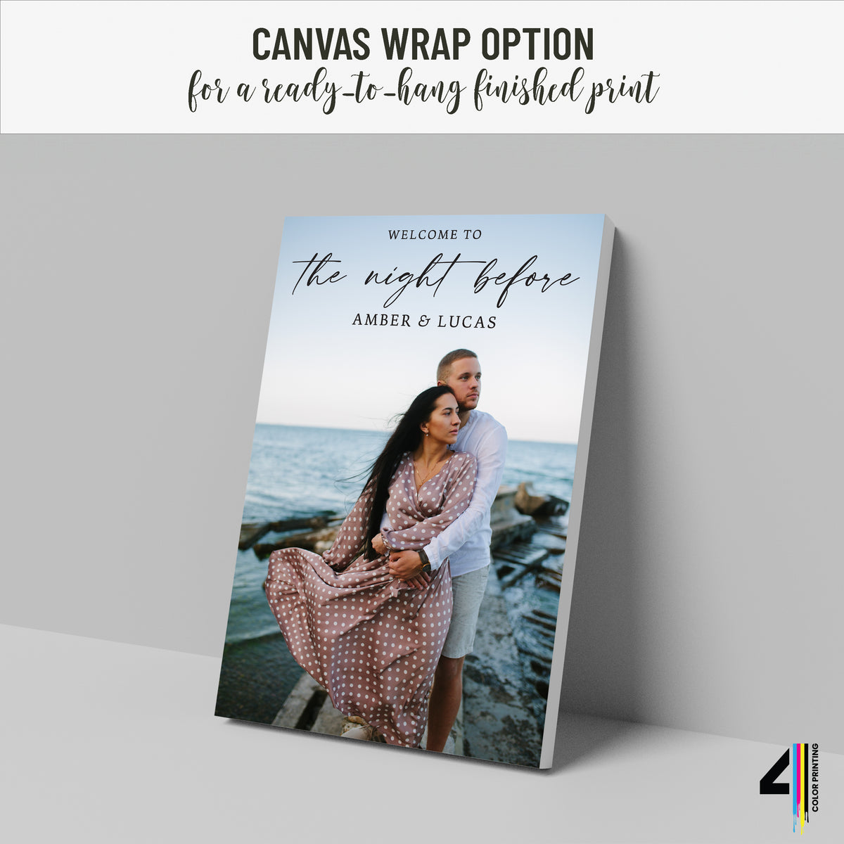 "The Night Before"  Wedding Rehearsal Welcome Sign