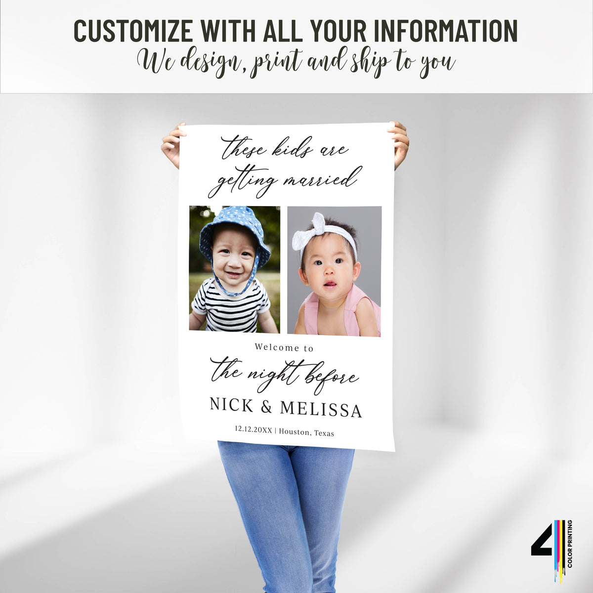 "These Kids are Getting Married" Rehearsal Dinner Welcome Sign