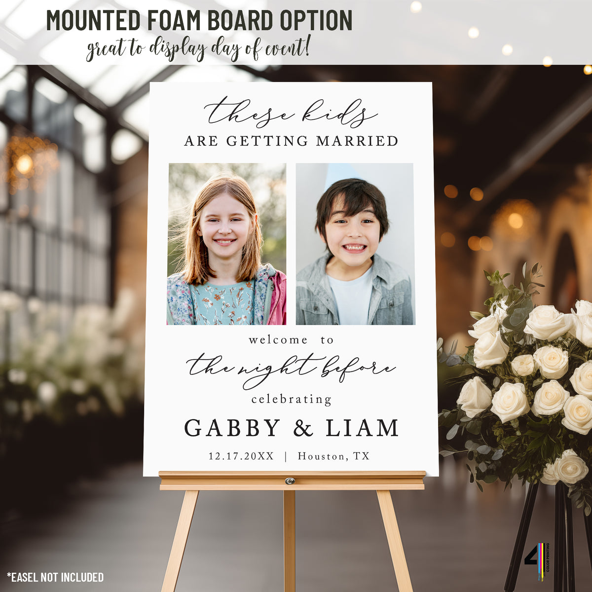 "These Kids are Getting Married" Rehearsal Dinner Welcome Sign