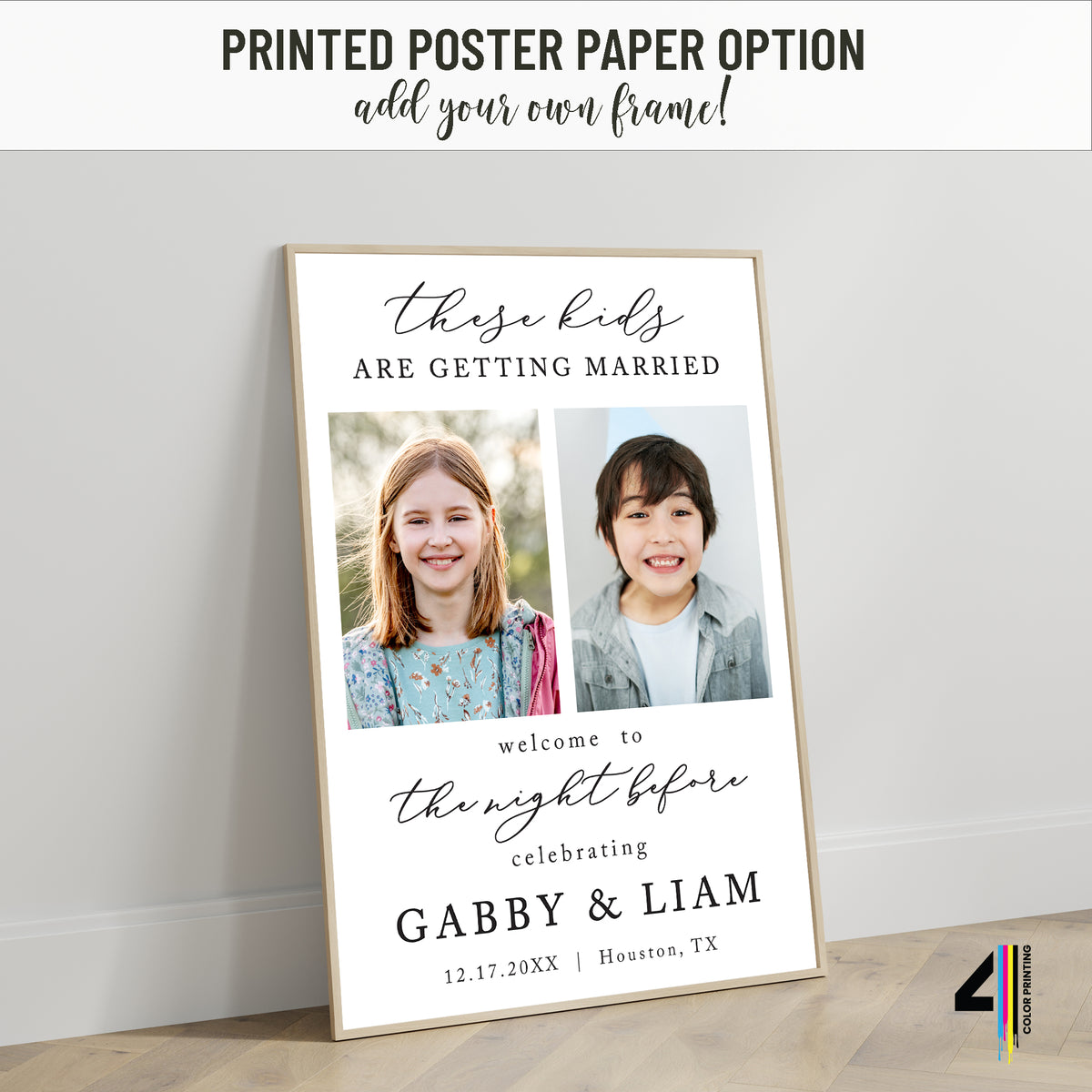 "These Kids are Getting Married" Rehearsal Dinner Welcome Sign