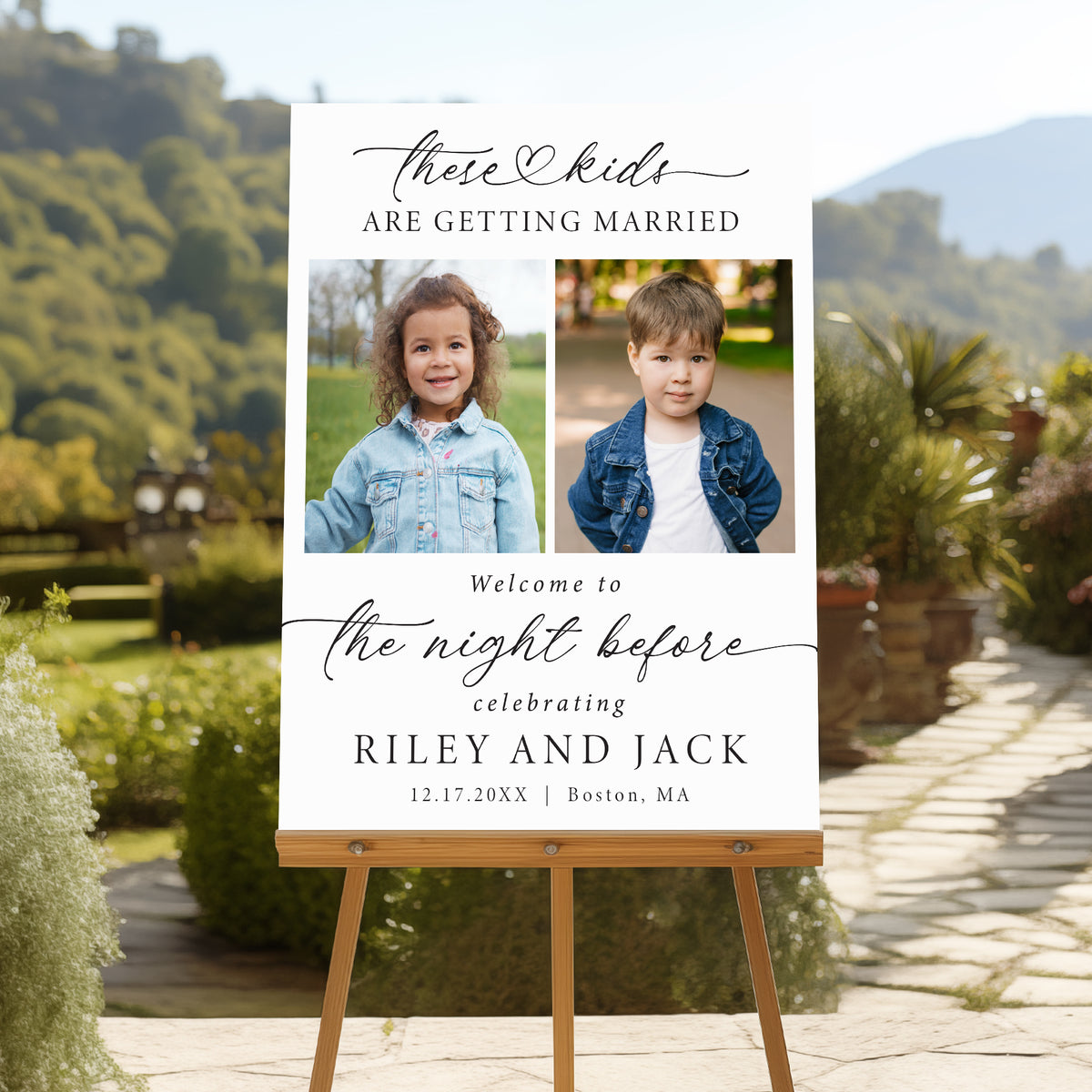 "These Kids are Getting Married" Rehearsal Dinner Welcome Sign