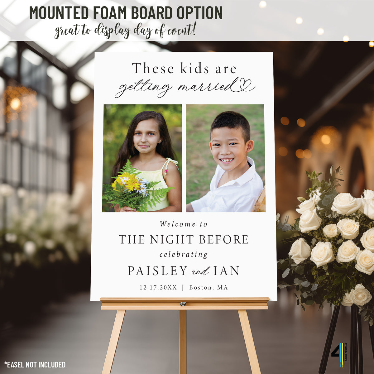 "These Kids are Getting Married" Rehearsal Dinner Welcome Sign