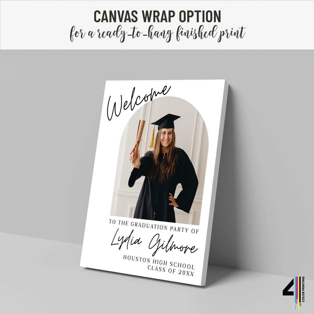 Graduation Party Welcome Sign with Photo