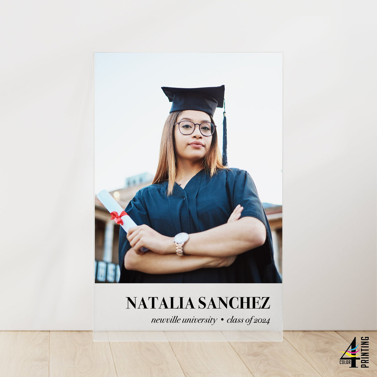 Acrylic Graduation Photo Sign - Vertical